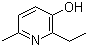 2-乙基-6-甲基-3-羟基吡啶分子结构 (CAS 2364-75-2)