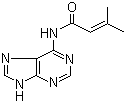 结构式 CAS# 2365-40-4, N6-异戊烯基腺嘌呤