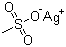 structure of CAS# 2386-52-9, Silver mesylate;Silver methanesulfonate; Methanesulfonic acid silver salt