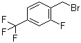 structure of CAS# 239087-07-1, 2-Fluoro-4-trifluoromethylbenzyl bromide;1-(Bromomethyl)-2-fluoro-4-(trifluoromethyl)benzene