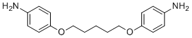 structure of CAS# 2391-56-2, 1,5-Bis(p-aminophenoxy)pentane;4-[5-(4-aminophenoxy)pentoxy]aniline
