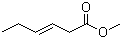 structure of CAS# 2396-78-3, Methyl hex-3-enoate;Methyl trans-3-hexenoate