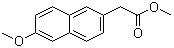 structure of CAS# 23981-48-8, Methyl 6-methoxy-2-naphthaleneacetate;Methyl 6-methoxy-2-naphthylacetate