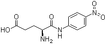 structure of CAS# 24032-35-7, alpha-L-Glutamyl-p-nitroanilide;Glutamic acid p-nitroanilide; L-Glutamic acid 1-(4-nitroanilide); L-Glutamic acid p-nitroanilide; L-Glutamic acid-4-nitroanilide