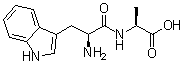 结构式 CAS# 24046-71-7, L-色氨酰-L-丙氨酸