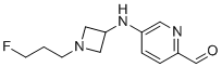 structure of CAS# 2407535-11-7, 5-[[1-(3-Fluoropropyl)azetidin-3-yl]amino]pyridine-2-carbaldehyde