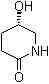 structure of CAS# 24211-54-9, (S)-5-Hydroxy-2-piperidinone