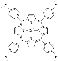 structure of CAS# 24249-30-7, (5,10,15,20-Tetrakis(4-methoxyphenyl)porphyrinato)copper