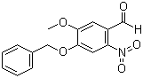 结构式 CAS# 2426-84-8, 4-(苄氧基)-5-甲氧基-2-硝基苯甲醛
