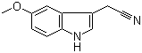 结构式 CAS# 2436-17-1, 5-甲氧基吲哚-3-乙腈
