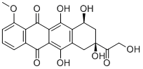 结构式 CAS# 24385-10-2, 阿霉酮