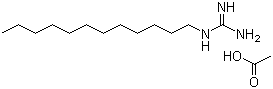 structure of CAS# 2439-10-3, Dodine;Dodecylguanidine monoacetate