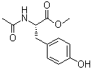 结构式 CAS# 2440-79-1, N-乙酰基-L-酪氨酸甲酯