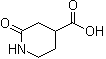 结构式 CAS# 24537-50-6, 2-氧代哌啶-4-羧酸