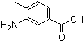 structure of CAS# 2458-12-0, 3-Amino-4-methylbenzoic acid;3-Amino-p-toluic acid