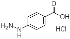 结构式 CAS# 24589-77-3, 4-羧基苯肼盐酸盐; 对羧基苯肼盐酸盐