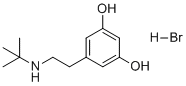 structure of CAS# 2459974-80-0, Terbutaline Impurity 21 HBr;5-(2-(tert-butylamino)ethyl)benzene-1,3-diol, hydrobromide (1:1)