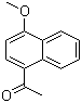 结构式 CAS# 24764-66-7, 1-(4-甲氧基-1-萘基)乙酮; 4-甲氧基萘乙酮