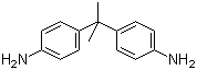 structure of CAS# 2479-47-2, 2,2-Bis(4-aminophenyl)propane;4,4'-Isopropylidenedianiline; 4-[1-(4-Aminophenyl)-1-methylethyl]aniline