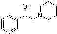 structure of CAS# 2480-56-0, alpha-Phenyl-1-piperidineethanol;1-(beta-Hydroxyphenethyl)piperidine; 2-Piperidino-1-phenylethanol; NSC 35704