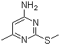 structure of CAS# 24888-93-5, 6-Methyl-2-(methylthio)-4-pyrimidinamine;4-Amino-6-methyl-2-(methylthio)pyrimidine