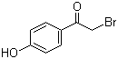 结构式 CAS# 2491-38-5, 2-溴-4'-羟基苯乙酮; alpha-溴代对羟基苯乙酮