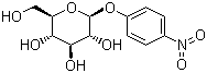 结构式 CAS# 2492-87-7, 4-硝基苯基 beta-D-吡喃葡萄糖苷