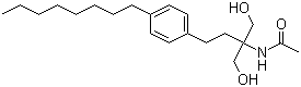 结构式 CAS# 249289-10-9, N-(1,1-双(羟甲基)-3-(4-辛基苯基)丙基)乙酰胺