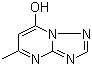 structure of CAS# 2503-56-2, 7-Hydroxy-5-methyl-1,3,4-triazaindolizine;5-Methyl-7-hydroxy-1,2,4-triazolo[1,5-a]pyrimidine; 5-Methyl[1,2,4]triazolo[1,5-a]pyrimidin-7-ol; 5-Methyl-s-triazolo[1,5-a]pyrimidin-7-ol