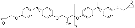 structure of CAS# 25036-25-3, Poly(Bisphenol A-co-epichlorohydrin) glycidyl end-capped