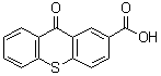 结构式 CAS# 25095-94-7, 噻吨酮-2-羧酸