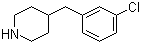 structure of CAS# 251107-31-0, 4-(3-Chlorobenzyl)piperidine;4-[(3-Chlorophenyl)methyl]piperidine