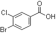 结构式 CAS# 25118-59-6, 4-溴-3-氯苯甲酸