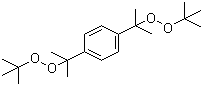 structure of CAS# 25155-25-3, Bis(tert-butyldioxyisopropyl)benzene ;Bis[1-(tert-butylperoxy)-1-methylethyl]benzene; 1,4-Di-(2-tert-butylperoxyisopropyl) benzene