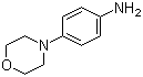 结构式 CAS# 2524-67-6, 4-(4-吗啉基)苯胺; N-(4-氨基苯基)吗啉