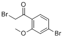 structure of CAS# 252561-75-4, 2-Bromo-1-(4-bromo-2-methoxyphenyl)ethanone
