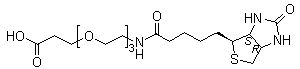 structure of CAS# 252881-76-8, 18-[(3aS,4S,6aR)-Hexahydro-2-oxo-1H-thieno[3,4-d]imidazol-4-yl]-14-oxo-4,7,10-trioxa-13-azaoctadecanoic acid