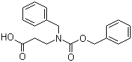 structure of CAS# 252919-08-7, N-[(Phenylmethoxy)carbonyl]-N-(phenylmethyl)-beta-alanine