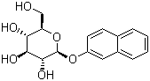 structure of CAS# 25320-79-0, 2-Naphthyl alpha-D-glucopyranoside