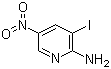 结构式 CAS# 25391-56-4, 2-氨基-3-碘-5-硝基吡啶
