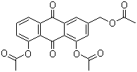 结构式 CAS# 25395-11-3, 1,8-二羟基-3-(羟甲基)蒽醌三醋酸酯