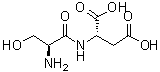 结构式 CAS# 2543-31-9, L-丝氨酰-L-天冬氨酸