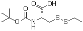 结构式 CAS# 25461-01-2, N-[叔丁氧羰基]-3-(乙基二硫基)-L-丙氨酸