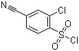 结构式 CAS# 254749-11-6, 2-氯-4-氰基苯磺酰氯