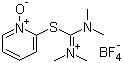structure of CAS# 255825-38-8, 2-(1-Oxy-pyridin-2-yl)-1,1,3,3-tetramethylisothiouronium tetrafluoroborate;TOTT