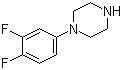 结构式 CAS# 255893-57-3, 1-(3,4-二氟苯基)哌嗪