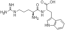 结构式 CAS# 25615-38-7, L-精氨酰-L-色氨酸