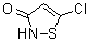 5-Chloro-3(2H)-isothiazolone molecular structure (CAS 25629-58-7)