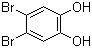 结构式 CAS# 2563-26-0, 4,5-二溴苯-1,2-二醇; 4,5-二溴邻苯二酚