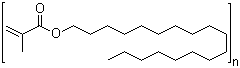 structure of CAS# 25639-21-8, Octadecyl methacrylate polymer;Octadecyl methacrylate homopolymer
